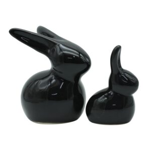Black-Rabbit-Pair-Set-for-Table-Decor.