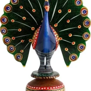 Handicrafts-Wooden-Dancing-Peacock-Home-Decor-Showpiece.