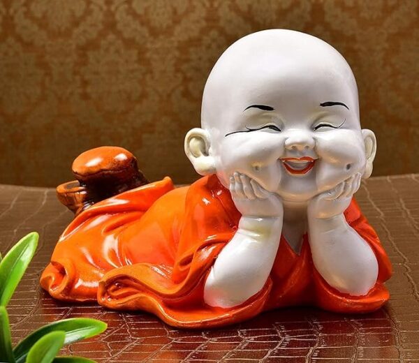 Resin-Handcrafted-Cute-Child-Monk-Laughing-Baby-Buddha-Statue-Idol-Showpiece-Figurine-for-Home-Office-Decor