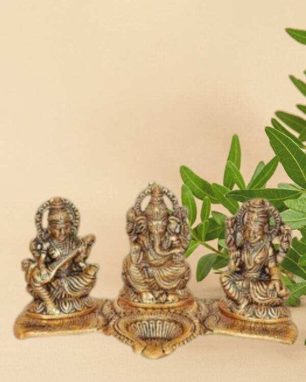 Metal-Lord-Laxmi-Ganesh-Saraswati-Idol-with-Diya-Decoration-Pooja