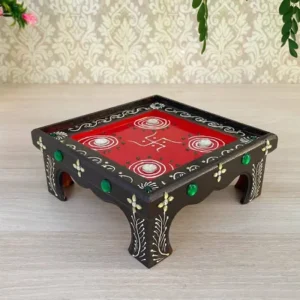 Wooden-Puja-Chowki-Perfect-for-Worship-Traditional-Home-Decor-MATA-ki-Choki-Navratri-Ganesha.