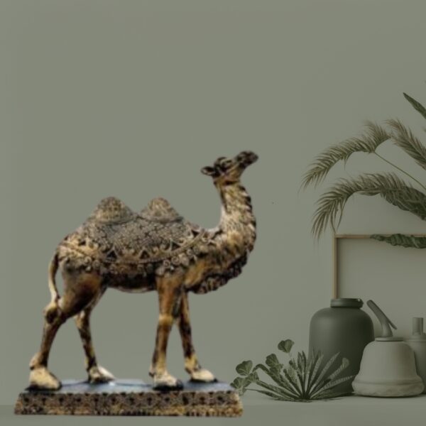 Decorative-Resin-Statue-in-Camel-Figurine-Traditional
