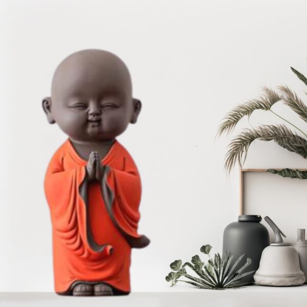 Blessing-BUDDHA-Namaste-Monk-Statue-for-Home-Decor.
