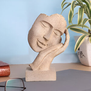 Human Face Sculptures Showpieces