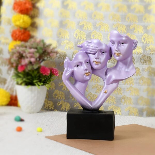 Human Face Decorative Showpiece