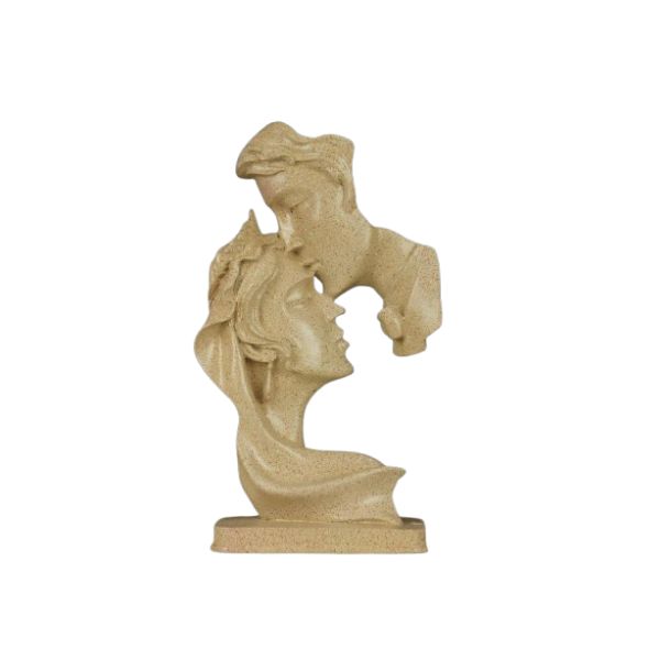 Human Face Couple Sculptures Showpieces Based on Modern Theme Abstract Design Art Figurines for Home Decor Living Room Decorative Display - Image 6
