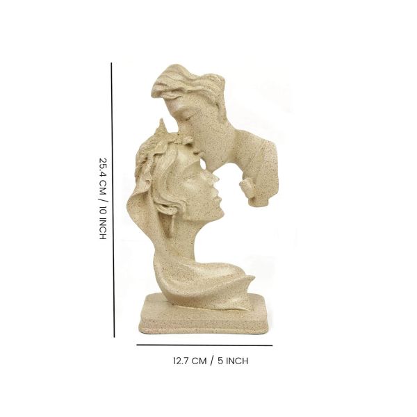 Human Face Couple Sculptures Showpieces Based on Modern Theme Abstract Design Art Figurines for Home Decor Living Room Decorative Display - Image 7