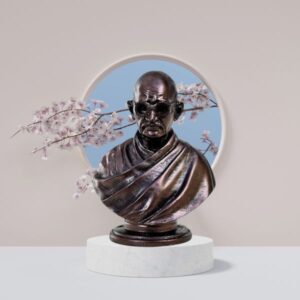 Mahatma Gandhi Father of Nation India Statue for Car Dashboard Decorative Showpiece